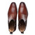 Mezlan two-toned Cognac & Rust Patina Chelsea Dress Boots with Side Zipper