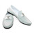 Sigotto Uomo White Embossed Snake Print Loafer with Rubber Sole