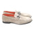 Sigotto Uomo bone suede unconstructed bit loafer, side profile view