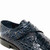 Chaussures pour hommes Golden Pass à imprimé crocodile et boucle de moine bleue avec semelle en cuir
