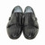 Golden Pass Black Woven Leather Double Monk Strap Dress Shoes for Men
