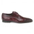 Golden Pass Men's Burgundy Cap Toe Leather Sole Oxfords Dress Shoes