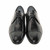 Golden Pass Black Cap Toe Calfskin Leather Oxford Handmade European Leather Sole Formal Lace-Up Dress Shoes for Men