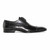 Golden Pass Chaussures Oxford noires à bout renforcé et semelle en cuir pour hommes