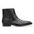 Belvedere Roger Men's Ankle Zipper Black Genuine Ostrich Boots