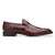 Belvedere Genova Men's Slip-On Burgundy Alligator Loafers