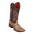 LOS ALTOS Caiman Belly Wide Square Toe Mocha Cowboy Boots