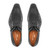 MEZLAN Men's Genuine Full Quill Ostrich Leg Monk Strap Black Shoes