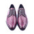 CORRENTE Genuine Ostrich Burgundy Oxford Shoes