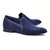 CORRENTE Navy Plain Suede Slip On With Studs