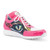 Mauri Solace Genuine Crocodile and Patent Leather Fucsia/ White Graffiti Sneaker With Croc Head For Men
