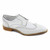 CARRUCCI Men's White Leather Blucher Wingtip Oxford Shoes