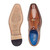 Belvedere Biagio Men's Split-Toe Oxfords Peanut Ostrich / Calf-Skin Leather Shoes