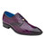 Belvedere Italo Men's Casual Derby Oxfords Purple Genuine Eel Shoes