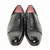 Mario Manzoni Black Leather Double Gore Slip-On Dress Shoes for Men