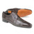 Mario Manzoni Brown Genuine Deerskin Lizard Print Oxford Dress Shoes for Men