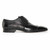 Mario Manzoni Black Genuine Deer Skin & Lizard Print Oxford Shoes Mario Manzoni Black Genuine Deer Skin & Lizard Print Oxford Shoes