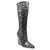 Lady Couture Viva Black Snake 4" Pointed Toe Calf Boots