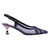Lady Couture Navy MACY Rhinestone Trimmed Slingback with 2.5" Heel