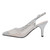Lady Couture Lola Silver Embellished Pointed Toe Slingback Pump with 3" Heel"