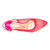 Lady Couture Lola Fuchsia Embellished Pointed Toe Slingback Pump with 3" Heel 