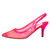 Lady Couture Lola Fuchsia Embellished Pointed Toe Slingback Pump with 3" Heel 