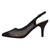 Lady Couture Lola Black Embellished Pointed Toe Slingback Pump with 3" Heel 