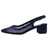 Lady Couture DEMI Navy Rhinestone Mesh Slingback Block with 2.5-Inch Heel 