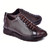 Corrente Genuine Ostrich and Calf Skin Casual Brown Fashion Sneakers