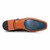 Leather and rubber dual sole detail of Sigotto Uomo navy blue monk strap shoe