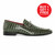 SIGOTTO UOMO Crocodile Print Green Leather Loafer