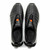 Close-up of quilted texture on Sigotto Uomo black Nappa leather sneaker upper