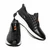 Heel construction of the Sigotto Uomo black quilted Nappa leather sneaker