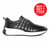SIGOTTO UOMO Black Quilted Fashion Italian Soft Leather Sneaker