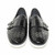 SIGOTTO UOMO Woven Double Buckle Black Soft Leather Dress Casual Shoes