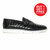 SIGOTTO UOMO Woven Double Buckle Black Soft Leather Dress Casual Shoes