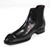 Emilio Franco Giotto Black Calf Embossed Leather Boots