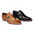Emilio Franco Riccardo Cognac Calf Skin Leather Monk Straps Shoes
