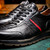 Marco Di Milano Brescia Genuine Black Python & Calfskin Sneakers