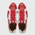 LYON II Ostrich and Calfskin Red/White Sneakers