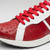 LYON II Ostrich and Calfskin Red/White Sneakers
