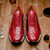 SCANNO Ostrich Antique Red Fashion Sneakers