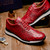 SCANNO Ostrich Antique Red Fashion Sneakers