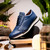 SCANNO Ostrich Antique Navy Fashion Sneakers