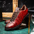 SAULO Alligator/Ostrich Cognac Fashion Sneakers