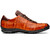 SAULO Alligator/Ostrich Brandy Fashion Sneakers