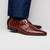 ROVIGO Caiman Cognac Dress Monk Strap Shoes