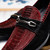 Marco Di Milano HUGO Ostrich Black/Wine Sueded Bit Loafers