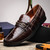 Marco Di Milano Hugo Alligator Brown Bit Loafers