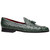 Marco Di Milano Aubiere Forest Green Ostrich Loafers
